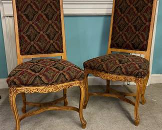 Impressive upholstered side chairs