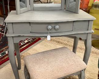 Small dressing table and bench