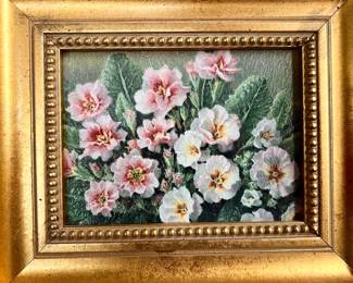Framed floral print