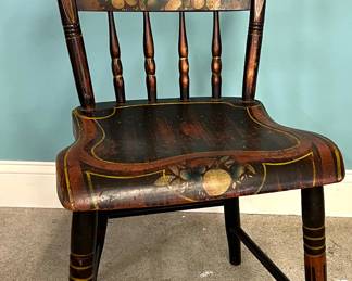 Painted Hitchcock chair