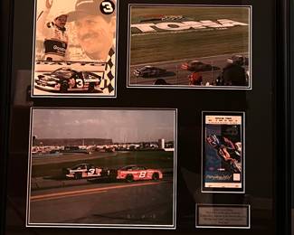 Dale Earnhardt’s last race , photos, ticket (description in next frame)