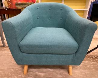 Comfy mid-century modern side chair