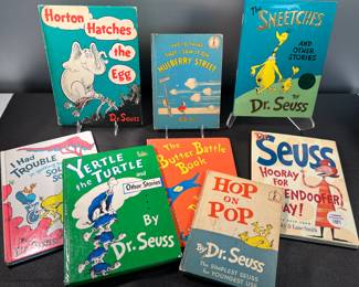 Vintage and contemporary children’s books by Dr. Seuss