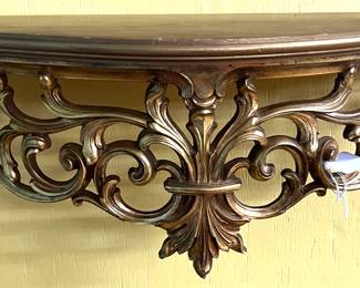 Bronze-look wall shelf