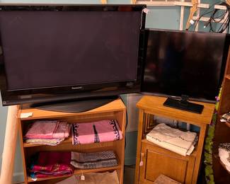 Six televisions, various sizes