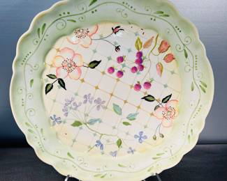 Large porcelain platter from the Tracy Porter "Evelyn" collection