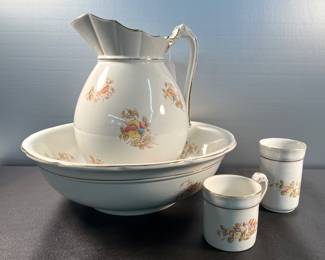 Vintage pitcher and basin set