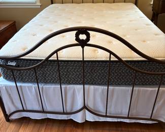 Iron Bed and New Mattress