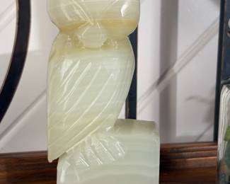 Stone Owl Figurine 