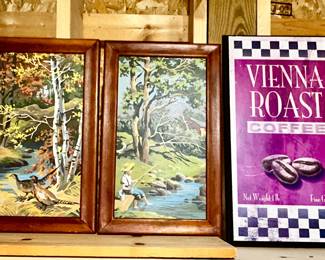 Vintage Paint-By-Number pictures, modern Vienna Roast Coffee wall art