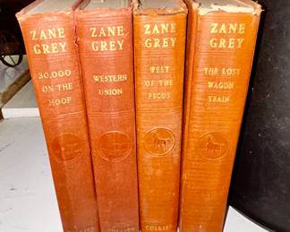 Zane Grey vintage books