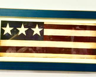 Warren Kimble Flag print