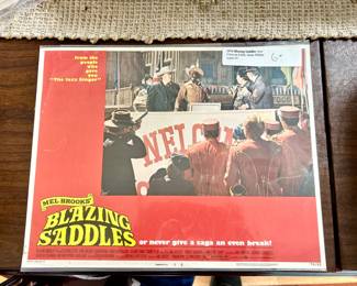 1974 Blazing Saddles advertising litho copyright Warner Brothers