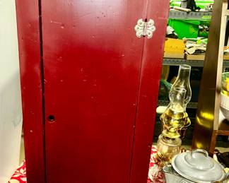 Antique wall cabinet (not original paint)