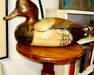 Ducks Unlimited wooden duck decoy by Tom Taber