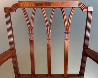 Set of 8 Antique Georgian-Style Dining Chairs. Photo 3 of 10.