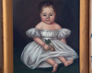Mrs. Henry A. Morse "Aunt Joy," Oil on Painting, Signed by Artist, Walter Ingalls. Measures 22" x 26" without Frame; 28" x 33" Including Frame. Photo 1 of 4.
