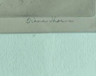 "Warming Up," Diana Thorne. Pencil on Paper. Edition 250. 1938. Photo 3 of 4.