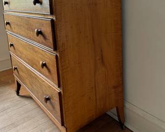 Antique Four Drawer Chest of Drawers. Measures 42" W x 20" D x 43" H. Photo 5 of 7.