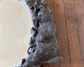 Black Forest Double Bear Mirror. Measures 23" W x 30" D. Photo 3 of 4.