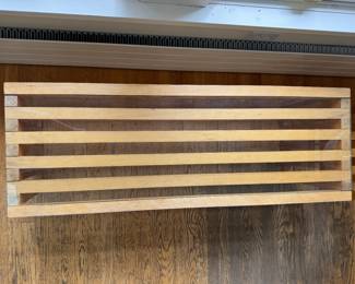 Mid-Century Wood and Glass Ara Coffee Table In The Style of Lella & Massimo Vignelli for Driade, Italy. Measures 4' x 17" x 20" H. Photo 2 of 2.