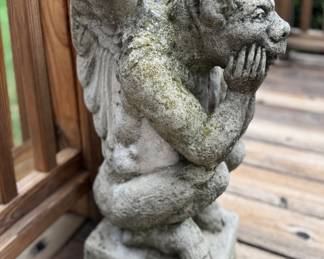 Pair of Stone Gargoyle Sources from Architectural Artifacts. Photo 3 of 3.