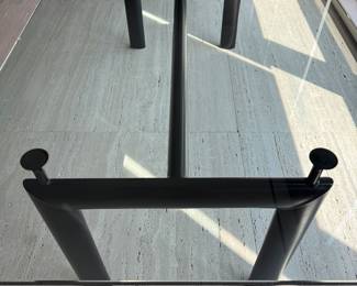 Lc6 Glass Dining Table by Le Corbusier for Cassina. Measures 80" L x 40" D x 29.25" H. Photo 2 of 4.