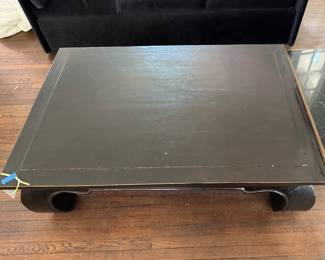 Asian Style Ebonized Wood Coffee Table. Photo 3 of 3.