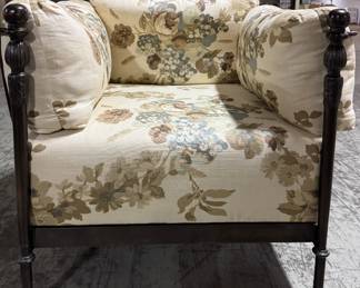Pair of Michael Taylor "Montecito" Lounge Chairs & Ottoman Set. Each Lounge Chair Measures 30" H x 39" W x 39.5" D. Photo 2 of 4.