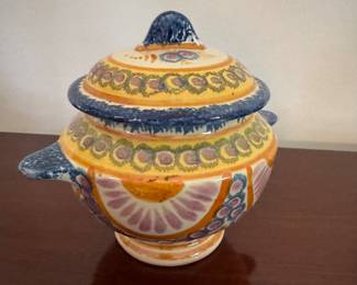 Le Trepont Pottery Mini Small Covered Casserole. Photo 1 of 3.