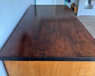 Antique Four Drawer Chest of Drawers. Measures 42" W x 20" D x 43" H. Photo 4 of 7.