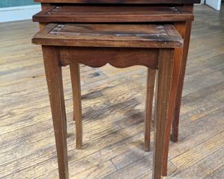 Nesting Tables. Largest of The Three Measures 22" W x 14" D x 20" H. Photo 3 of 3.