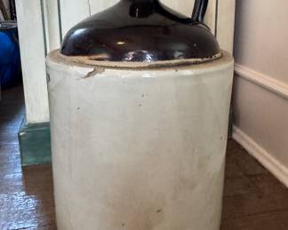 Number 5 Vintage Stoneware Jug. Photo 2 of 2.