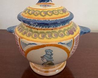 Le Trepont Pottery Mini Small Covered Casserole. Photo 2 of 3.
