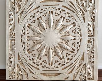 Louis Sullivan Designed Plaster Panel "Star Pod" for Garrick Theatre. Measures 35" x 35."