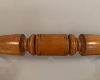 Pair of Vintage Cherry Cannonball Bed Frames. Photo 5 of 5.