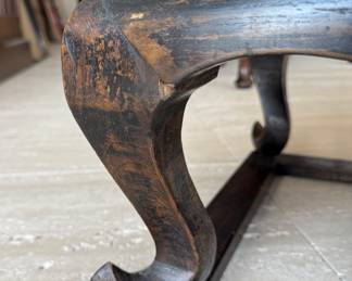 Golden Triangle Sourced Antique Chinese Elmwood Kang / Low Table with Secret Cabinet.. Measures 32" W x 19" D x 13" H. Photo 5 of 6.