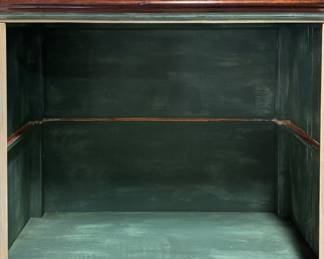 French Provincial Two Door Cabinet With Landscape Mural -2 Available. One Has Interior Shelf; One Is Missing Interior Shelf. Photo 5 of 5.