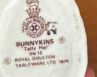 Bunnykins "Tally Ho." Photo 2 of 2.