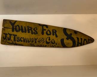 Hand-Painted Shop Sign.