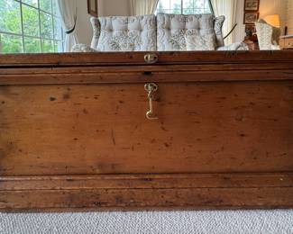 Antique Blanket Chest with New Hardware. Measures 40" W x 22" D x 20" H. Photo 1 of 4.