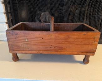 Wood Caddy with Handle. Photo 1 of 2.
