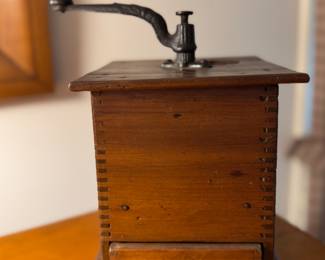 Wood Coffee Grinder.