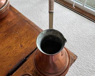 Vintage Copper Chocolate Pot. Photo 2 of 3.