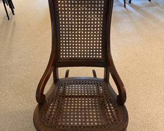 Early American Cane Rocking Chair. Photo 1 of 2.