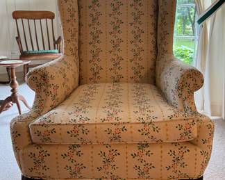 Early American Antique Wing Back Chair with Pad Feet - 2 Available. Each Measures 30" W x 34" D. Photo 1 of 6.