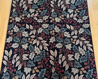 Crate & Barrel Hand Hooked Wool Rug. Measures 4'2" x 5' 12". Photo 1 of 4.