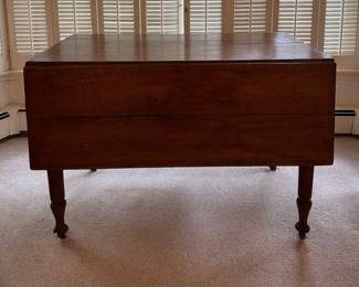 Antique Drop Leaf Table. Measures 42" W x 25" - 40" D with Two 14" Drop Leaves x 29.5". Photo 1 of 5.