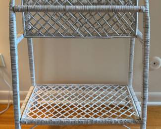 Wicker Blanket Stand.