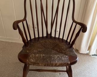 Windsor Arm Chair with Rush Seat. Photo 1 of 5.